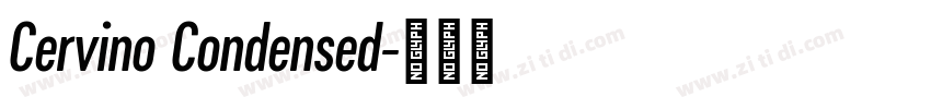 Cervino Condensed字体转换